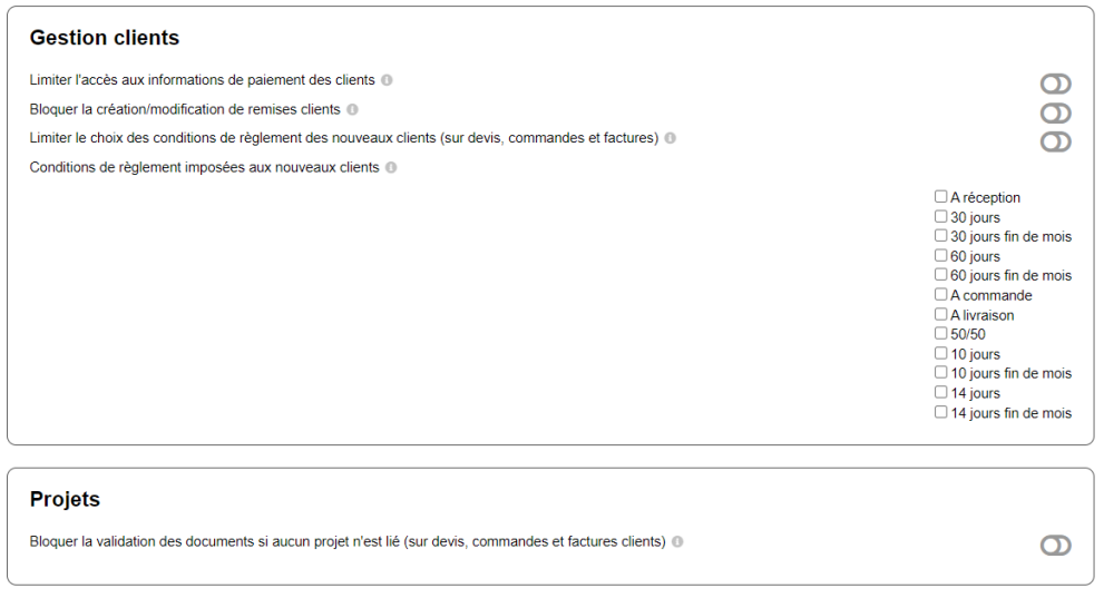 Gestion clients