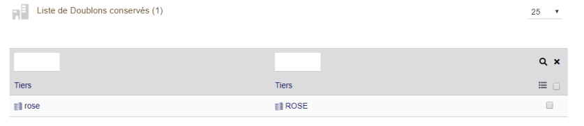 liste dédoublons